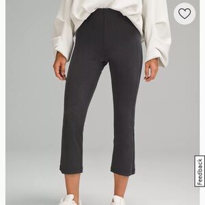 Lululemon Ribbed Softstreme Zip-Leg High-Rise Cropped Pant 25"